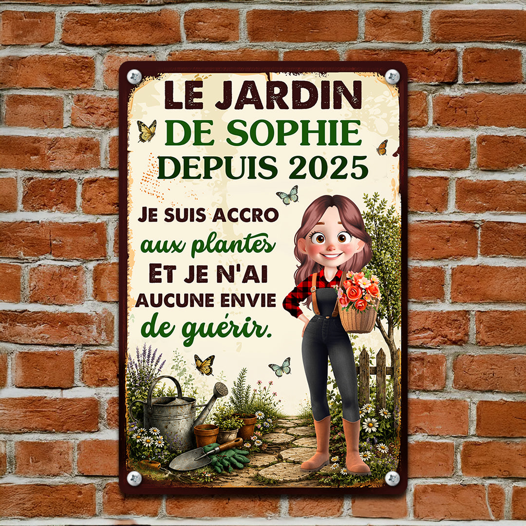 Je Suis Accro Aux Plantes Et Je N’ai Aucune Envie De Guérir – Plaque En Métal Personnalisée