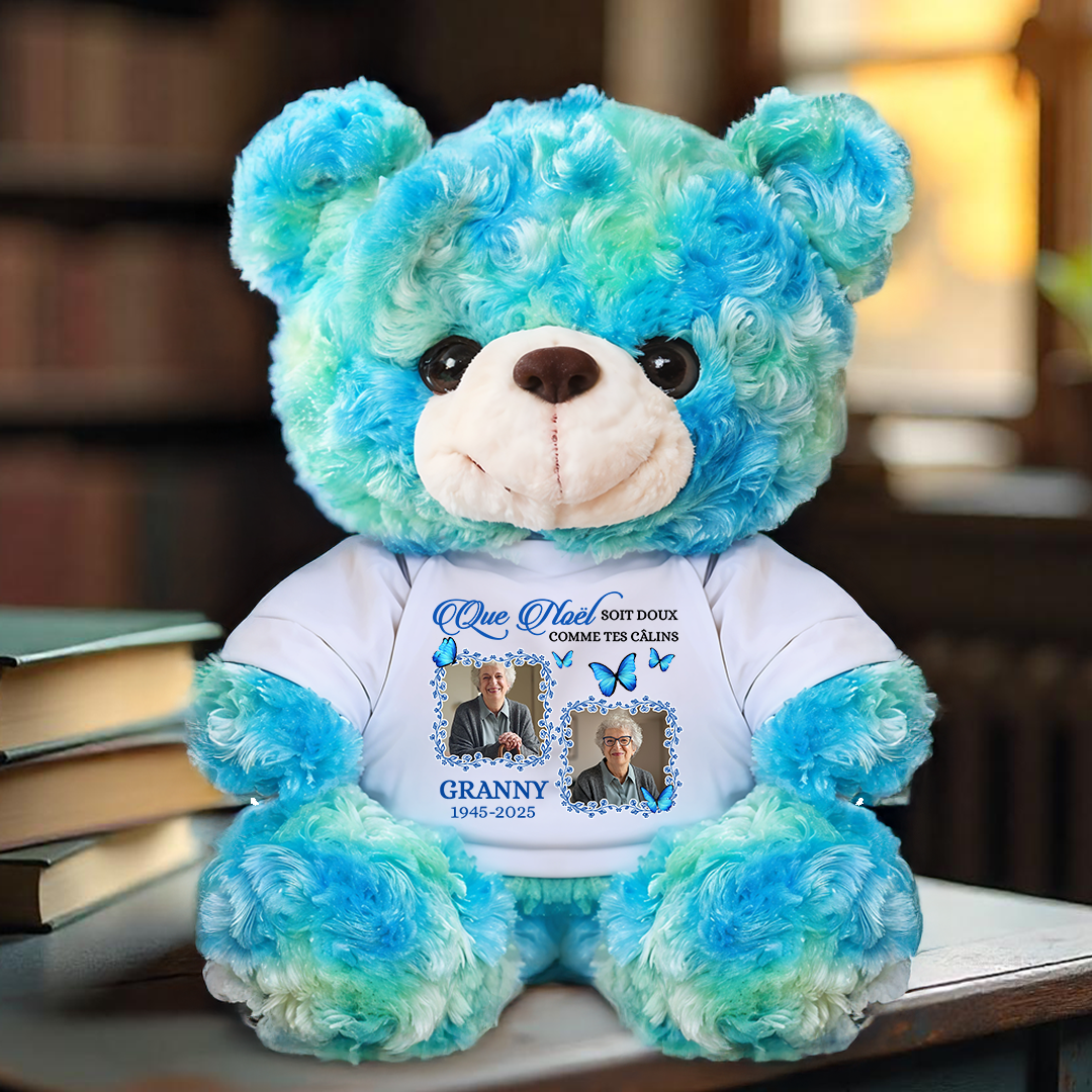 Photo Soit Doux Comme Tes Câlins - Ours En Peluche en T-shirt Personnalisé avec Photo