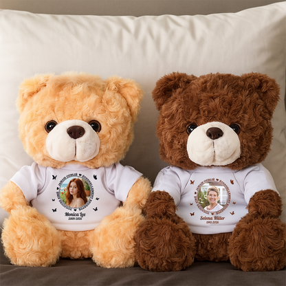Soit Doux Comme Tes Câlins - Ours En Peluche en T-shirt Personnalisé avec Photo