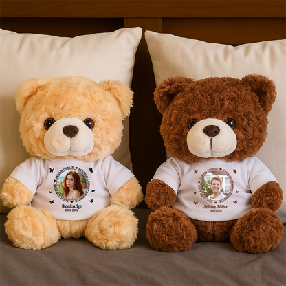 Soit Doux Comme Tes Câlins - Ours En Peluche en T-shirt Personnalisé avec Photo