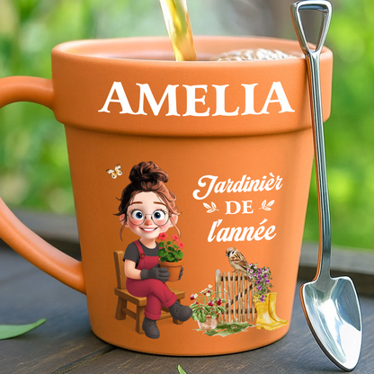 Jardinière De L'année   – Le Cadeau Personnalisé Idéal Pour Les Amoureux Des Plantes