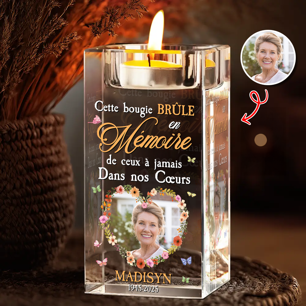 Cette Bougie Brule En Mémoire Personnalisé – Toujours Dans Mes Pensées