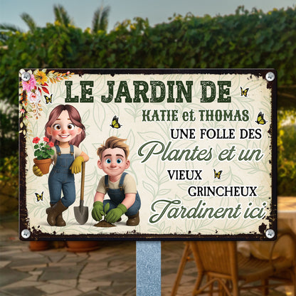 Les Plantes Font Fleurir Les Sourires Et Grandir L’amour  – Plaque En Métal Personnalisée