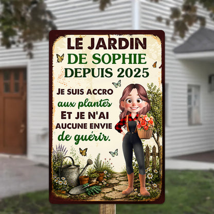 Je Suis Accro Aux Plantes Et Je N’ai Aucune Envie De Guérir  – Plaque En Métal Personnalisée
