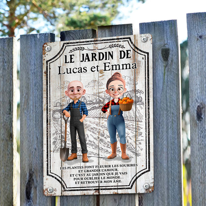 Les Plantes Font Fleurir Les Sourires Et Grandir L'Amour  – Plaque En Métal Personnalisée