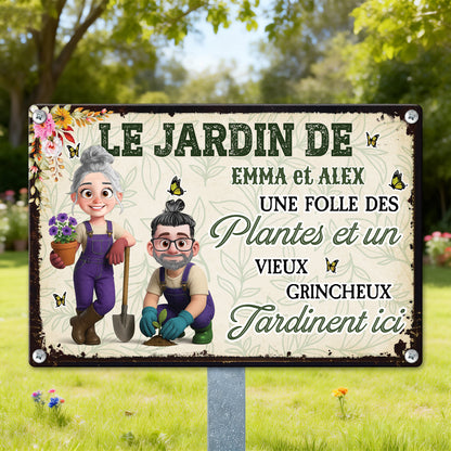 Les Plantes Font Fleurir Les Sourires Et Grandir L’amour  – Plaque En Métal Personnalisée