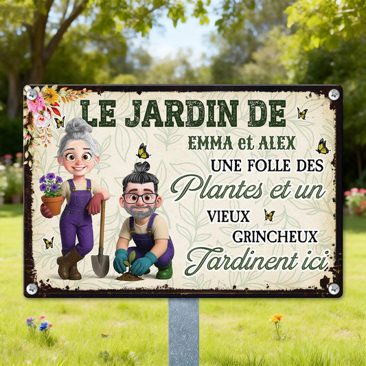 Les Plantes Font Fleurir Les Sourires Et Grandir L’amour  – Plaque En Métal Personnalisée