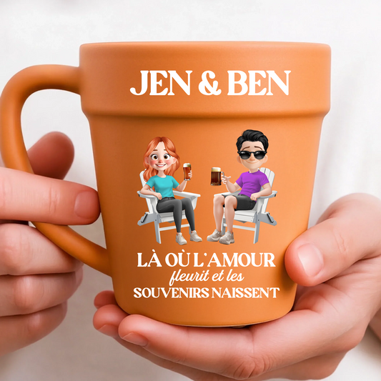 Là Où L’amour Fleurit Et Les Souvenirs Naissent  – Le Cadeau Personnalisé Idéal Pour Les Amoureux Des Plantes