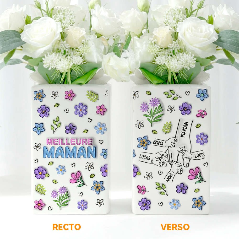 Tasse Maman Personnalisée - Vase Livre Personnalisé En Céramique