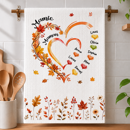 Torchon de cuisine pour grand-mère, cadeau pour les passionnées de cuisine – Torchon de cuisine personnalisé