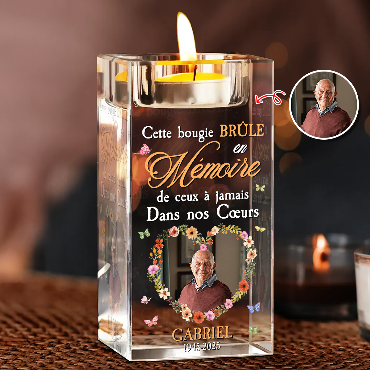 Cette Bougie Brule En Mémoire Personnalisé – Toujours Dans Mes Pensées