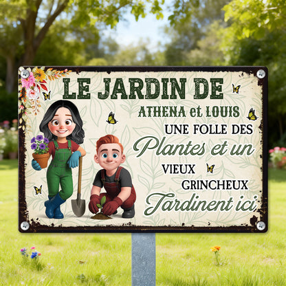 Les Plantes Font Fleurir Les Sourires Et Grandir L’amour  – Plaque En Métal Personnalisée