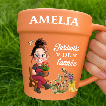 Jardinière De L'année   – Le Cadeau Personnalisé Idéal Pour Les Amoureux Des Plantes
