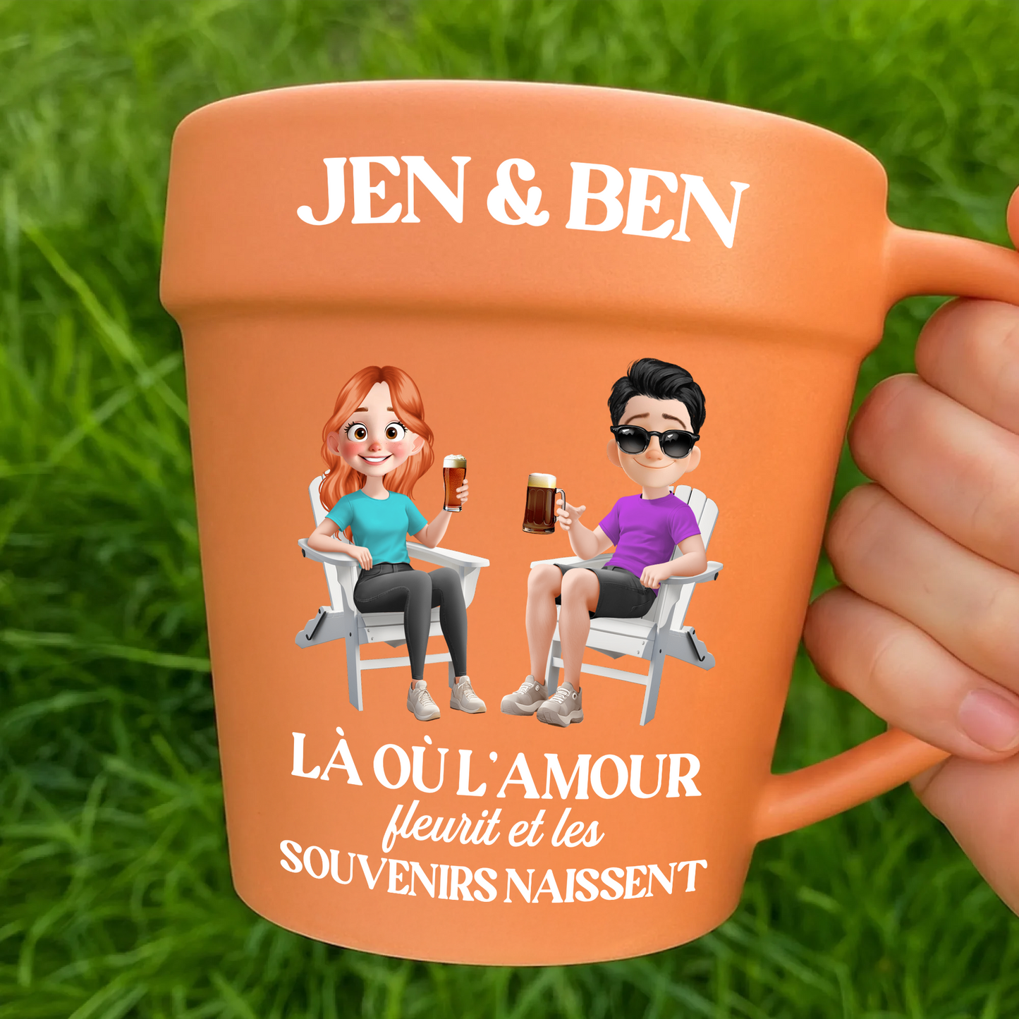 Là Où L’amour Fleurit Et Les Souvenirs Naissent  – Le Cadeau Personnalisé Idéal Pour Les Amoureux Des Plantes
