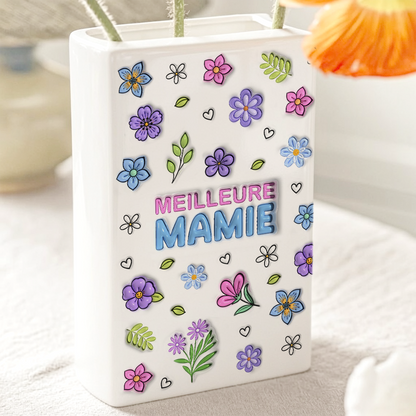 Tasse Maman Personnalisée - Vase Livre Personnalisé En Céramique