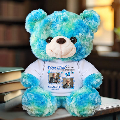 Photo Soit Doux Comme Tes Câlins - Ours En Peluche en T-shirt Personnalisé avec Photo