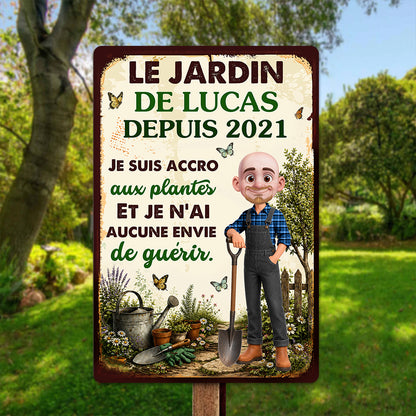Je Suis Accro Aux Plantes Et Je N’ai Aucune Envie De Guérir  – Plaque En Métal Personnalisée