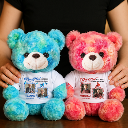 Photo Soit Doux Comme Tes Câlins - Ours En Peluche en T-shirt Personnalisé avec Photo
