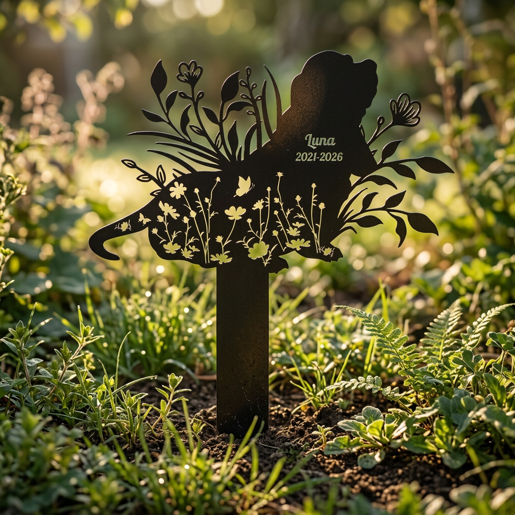Le Jardin De Amoureux Des Chiens - Piquet De Jardin Décoratif Personnalisé