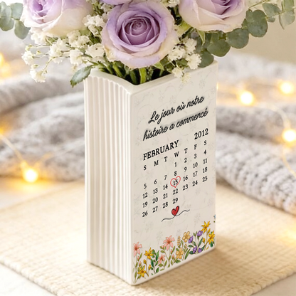 Je n’aime Pas Me Répéter - Vase Livre Personnalisé En Céramique
