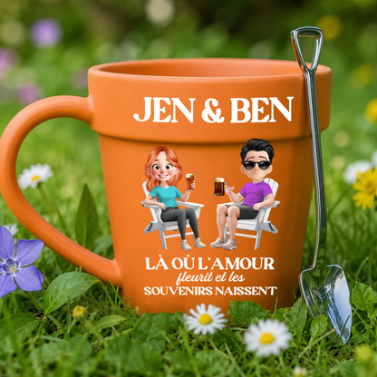 Là Où L’amour Fleurit Et Les Souvenirs Naissent  – Le Cadeau Personnalisé Idéal Pour Les Amoureux Des Plantes