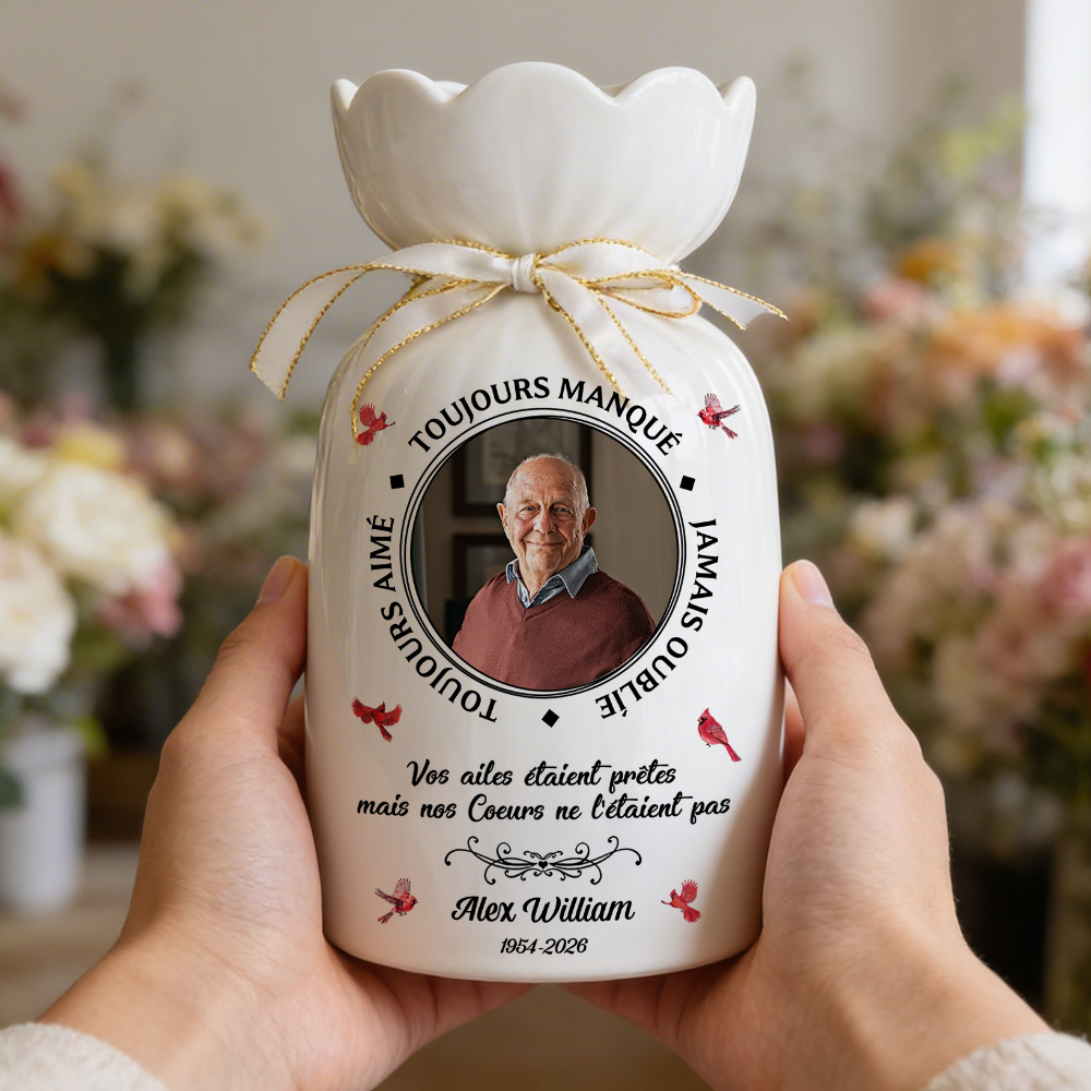 Toujours Manqué - Toujours Aimé - Vase Décoratif Personnalisé Pour La Maison