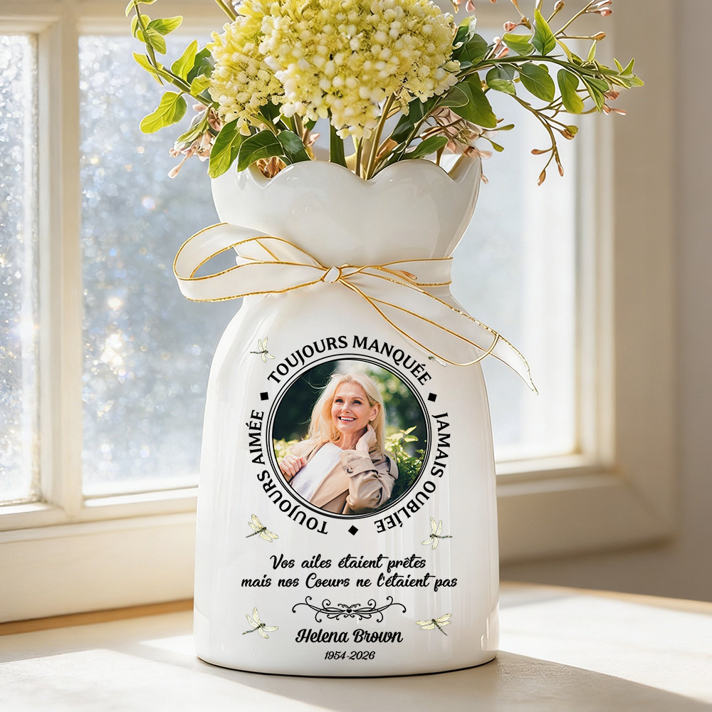 Toujours Manqué - Toujours Aimé - Vase Décoratif Personnalisé Pour La Maison