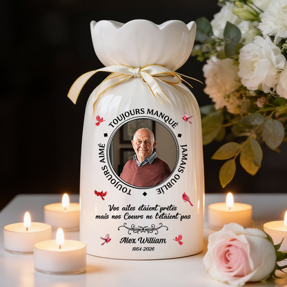 Toujours Manqué - Toujours Aimé - Vase Décoratif Personnalisé Pour La Maison