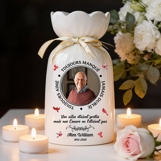 Toujours Manqué - Toujours Aimé - Vase Décoratif Personnalisé Pour La Maison