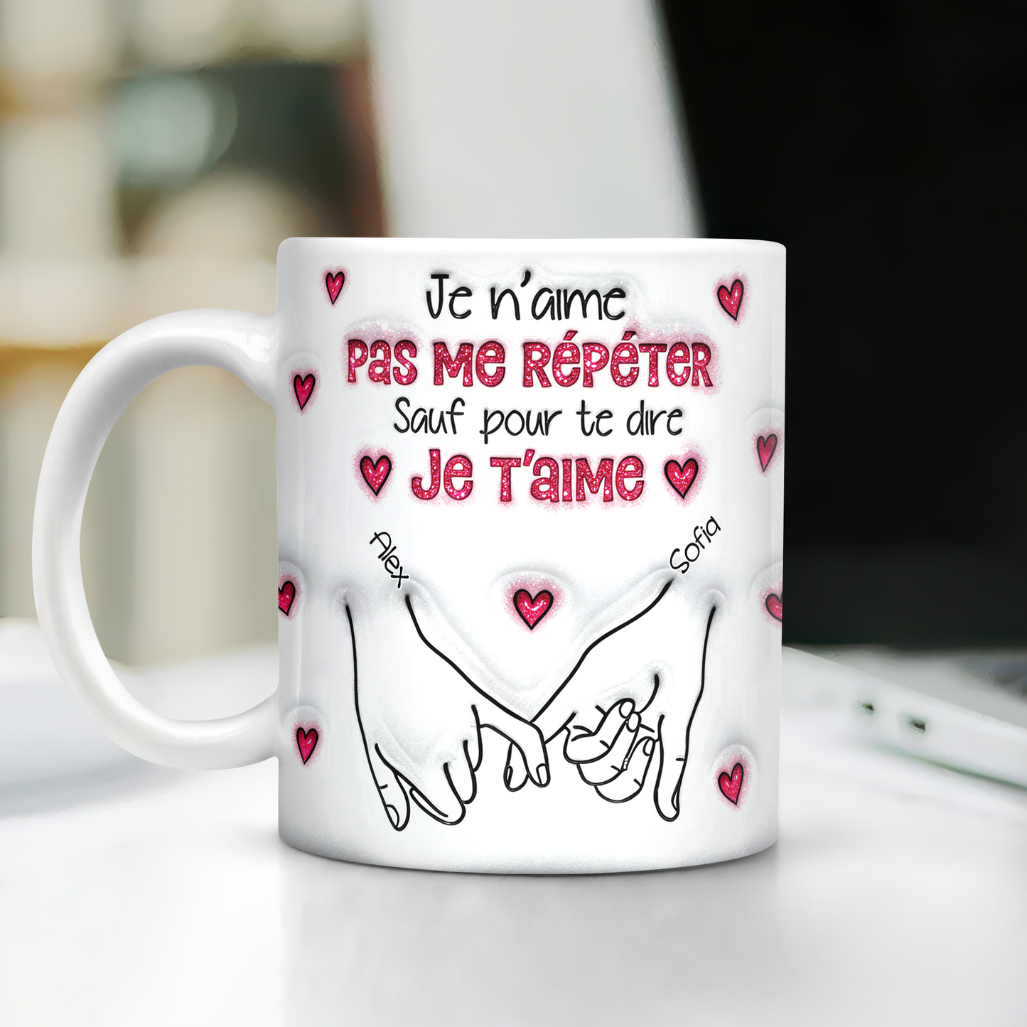 Je N’aime Pas Me Répéter - Mug Personnalisé 3D Gonflé Effet