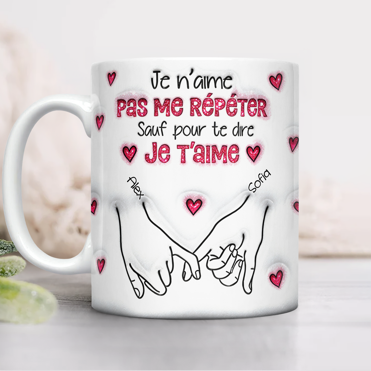 Je N’aime Pas Me Répéter - Mug Personnalisé 3D Gonflé Effet