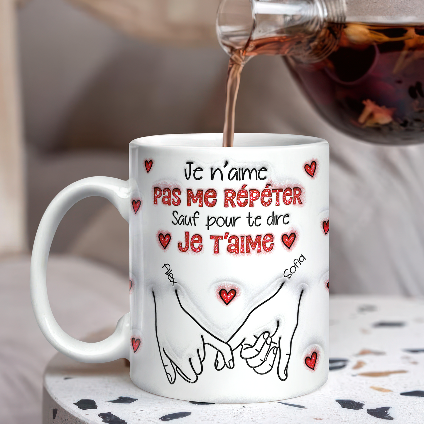 Je N’aime Pas Me Répéter - Mug Personnalisé 3D Gonflé Effet