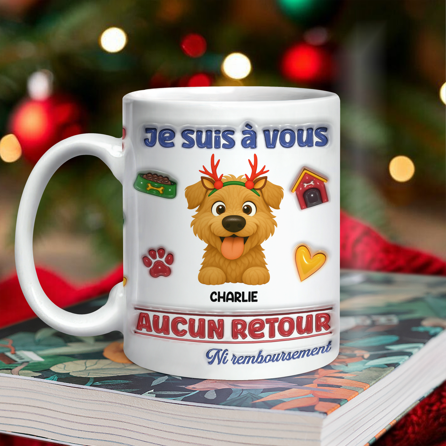 Je Suis à Vous   - Mug Personnalisé 3D Gonflé Effet