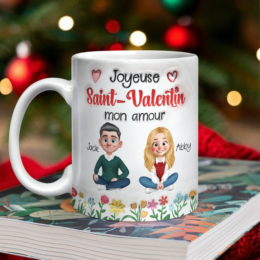 Tasse d’un Amour d’exception 3D - Mug Personnalisé 3D Gonflé Effet