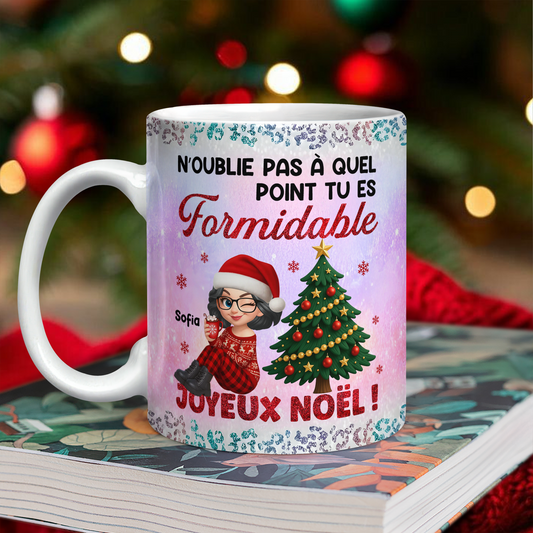 Joyeux Noël ! - Mug Personnalisé 3D Gonflé Effet