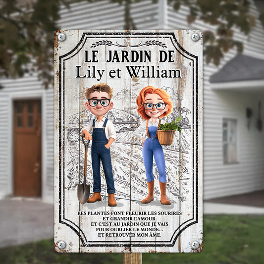 Les Plantes Font Fleurir Les Sourires Et Grandir L'Amour  – Plaque En Métal Personnalisée