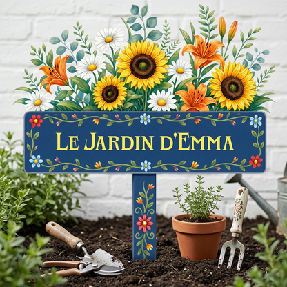 Le Jardin De - Piquet De Jardin Décoratif Personnalisé