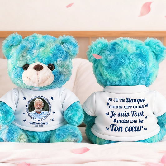 Soit Doux Comme Tes Câlins - Ours En Peluche en T-shirt Personnalisé avec Photo