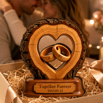 Plaque Couple 2D Personnalisée Ensemble Pour Toujours – Cadeau Pour Elle Et Lui