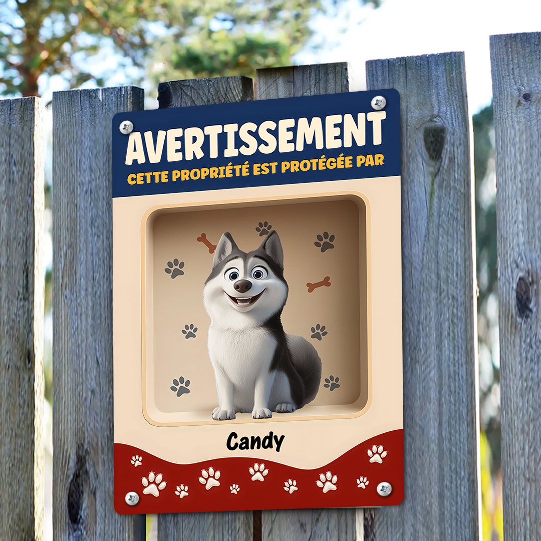 Sécurité 24H/24 – Plaque En Métal Personnalisée