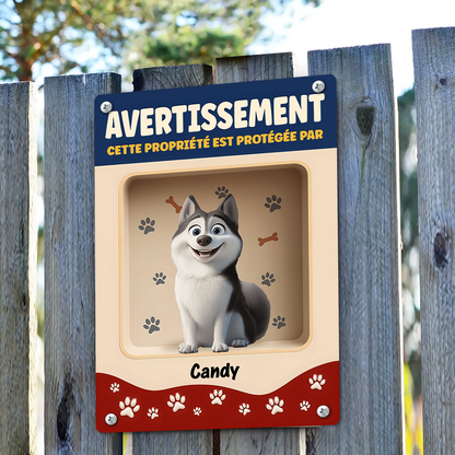 Sécurité 24H/24 – Plaque En Métal Personnalisée