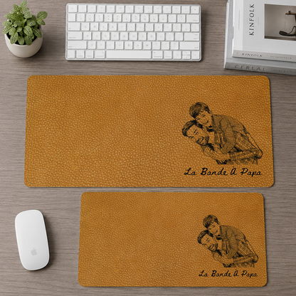 Sous-Main Personnalisé Pour Papa – Tapis De Bureau En Cuir PU Personnalisé