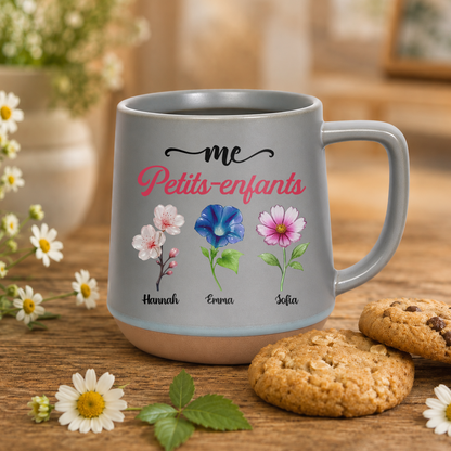 Mes Petits-Enfants – Mug à Café en Porcelaine Mate Personnalisé