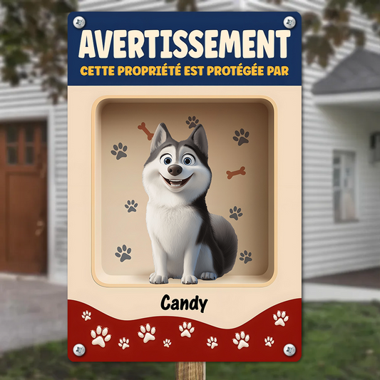 Sécurité 24H/24 – Plaque En Métal Personnalisée