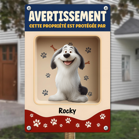 Sécurité 24H/24 – Plaque En Métal Personnalisée