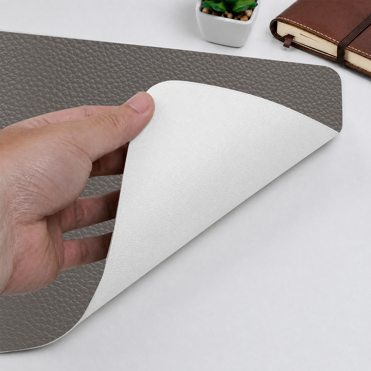 Sous-Main Personnalisé Pour Papa – Tapis De Bureau En Cuir PU Personnalisé