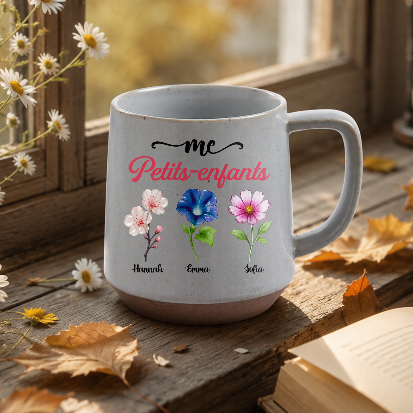 Mes Petits-Enfants – Mug à Café en Porcelaine Mate Personnalisé
