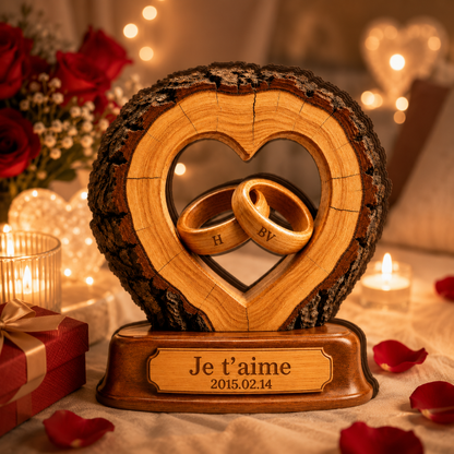 Plaque Couple 2D Personnalisée Ensemble Pour Toujours – Cadeau Pour Elle Et Lui